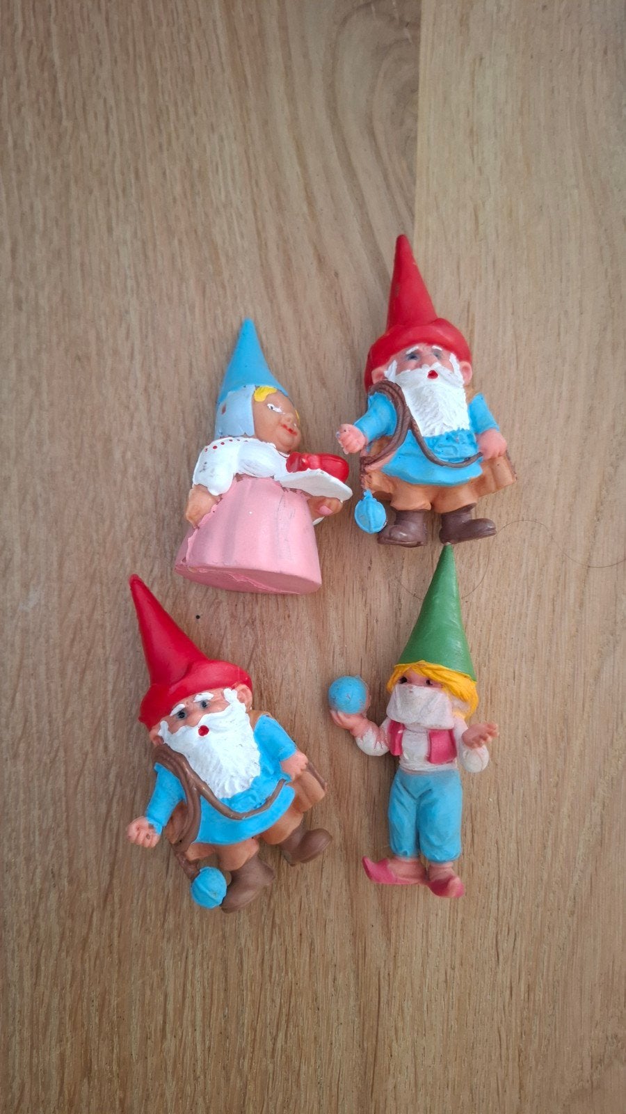 4 Rien Poortvliet Kabouters - Vintage Decoratie, Ophalen of Verzenden, Gebruikt