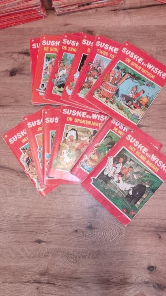 Partij Suske en Wiske stripboeken 97 stuks Nr. 67 t/m 201, Gelezen, Willy Vandersteen, Ophalen of Verzenden, Meerdere stripboeken