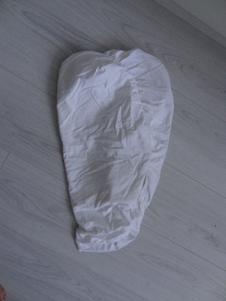 2x Molton en 1 hoeslake in wit voor ledikant, Kinderen en Baby's, Babywiegjes en Ledikanten, Ophalen of Verzenden, Zo goed als nieuw