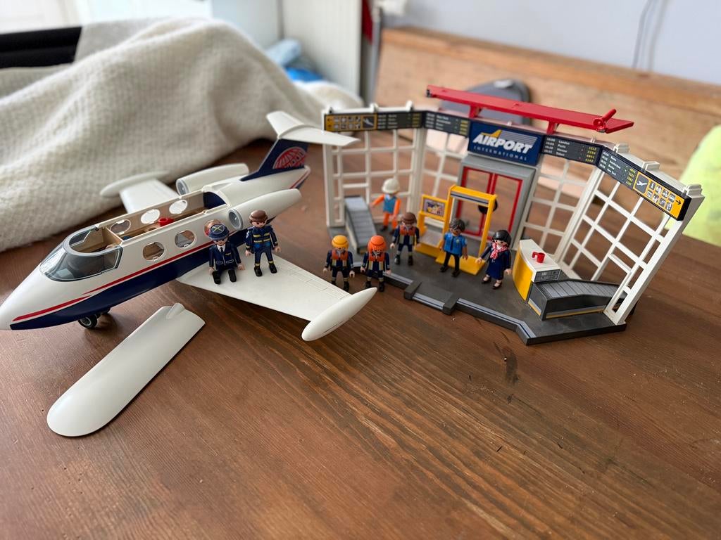 Playmobil Airport met groot vliegtuig, Kinderen en Baby's, Speelgoed | Playmobil, Ophalen of Verzenden, Gebruikt