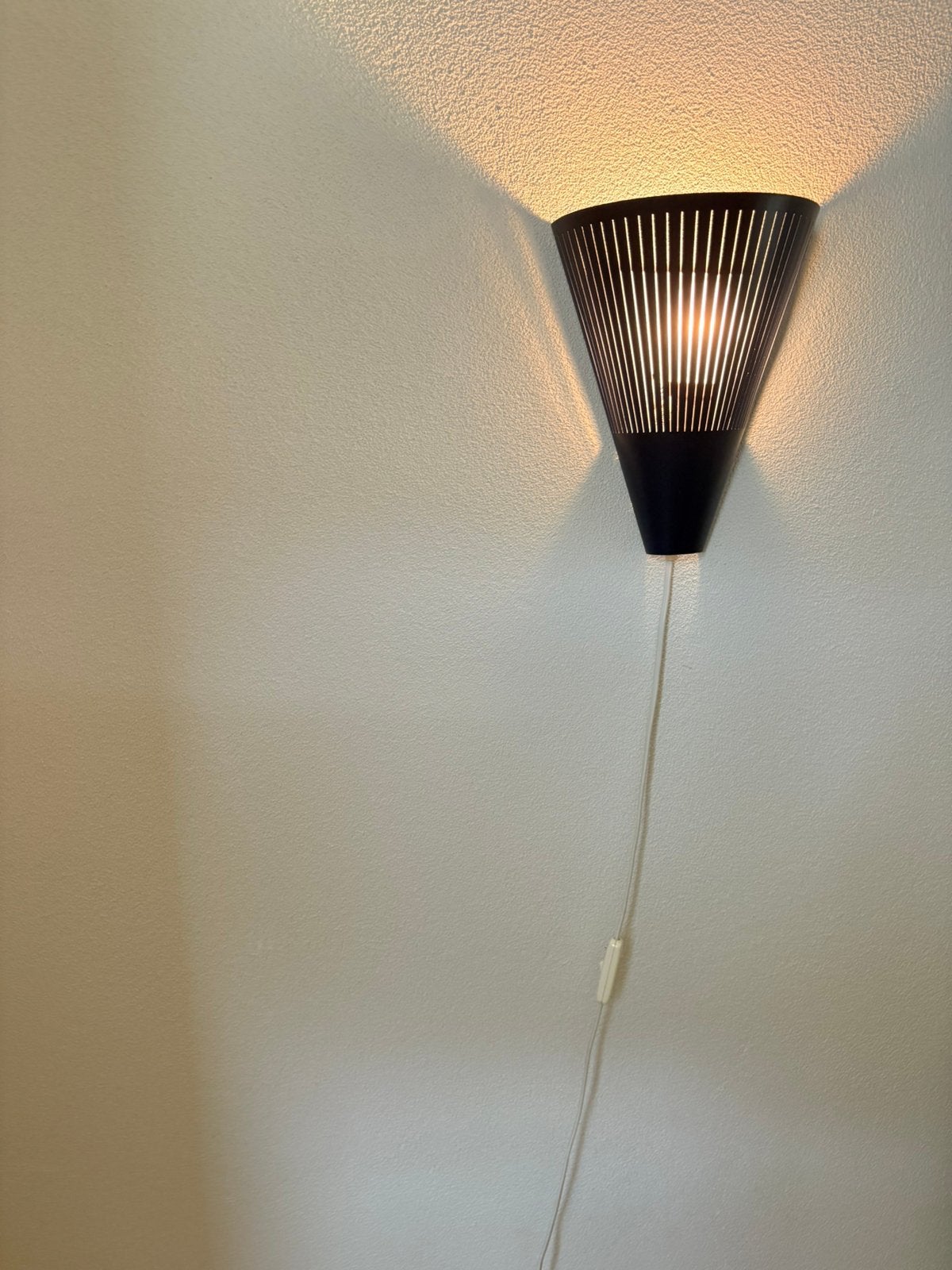 Vintage wandlamp blauw, Huis en Inrichting, Lampen | Wandlampen, Ophalen, Zo goed als nieuw