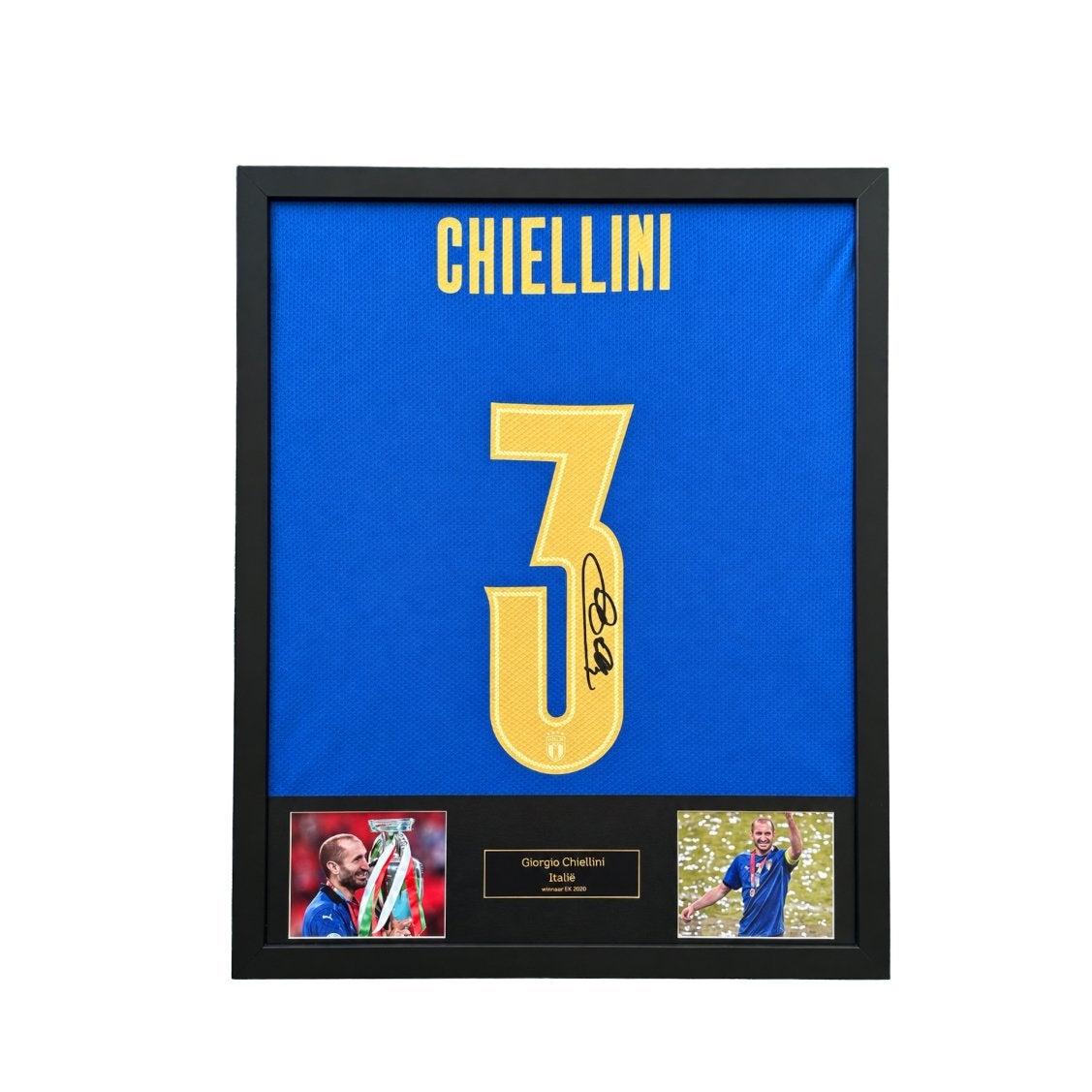 Giorgio Chiellini gesigneerd Italië thuisshirt, Verzamelen, Buitenlandse clubs, Shirt, Verzenden, 1695 CX, 28