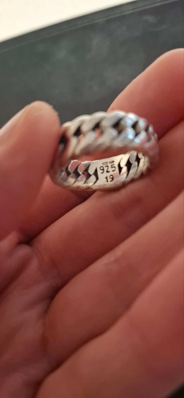 Buddha to Buddha Chain Ring Maat 19, 19 tot 20, Ophalen of Verzenden, Zo goed als nieuw, Dame of Heer