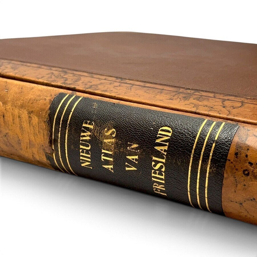 Nieuwe atlas van de Provincie Friesland', Eekhoff 1849-1859, Boeken, Gelezen, Overige atlassen, Ophalen of Verzenden, 1800 tot 2000