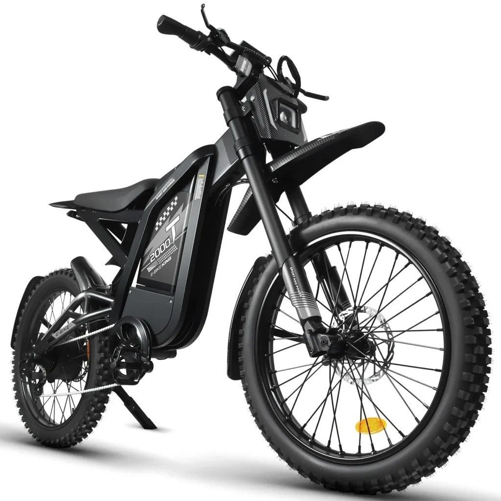 Elektrische crossmotor / E-bike 2000W, Zo goed als nieuw, 51 tot 55 cm, 50 km per accu of meer, Ophalen