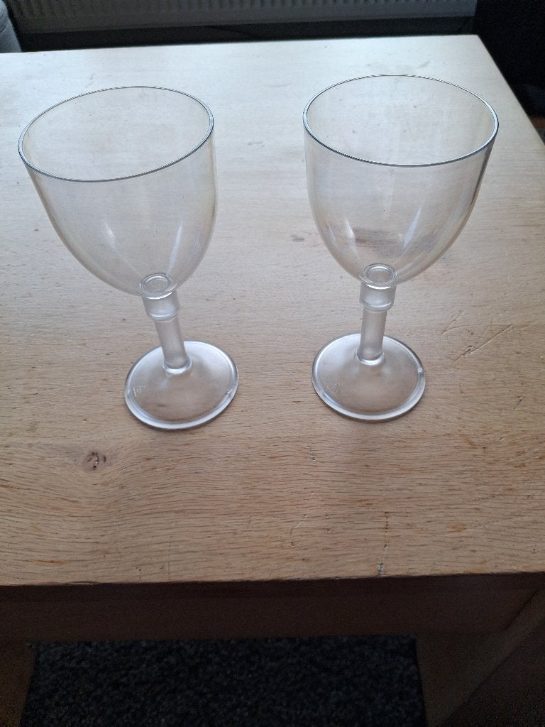 plastic wijnglazen 6 stuks, Ophalen, Nieuw, Overige typen