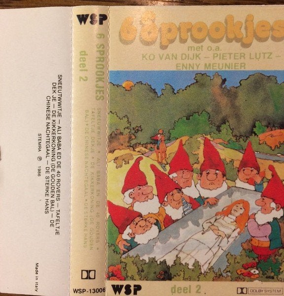 6 sprookjes deel 2 MC, Gebruikt, Kinderen en Jeugd, 1 bandje, Ophalen of Verzenden