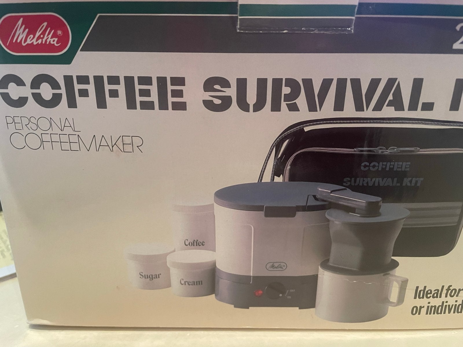 Nieuw Melitta Coffee Survival Kit - Persoonlijke Koffiemaker, Gemalen koffie, Ophalen of Verzenden, 1 kopje, Koffiemachine