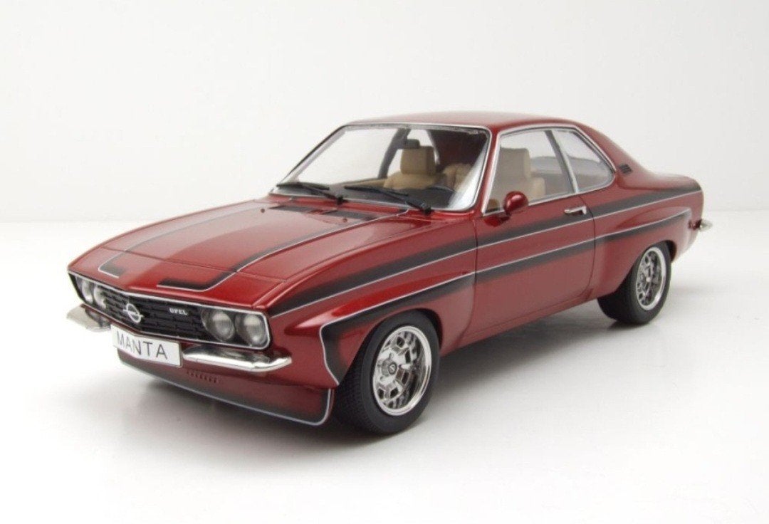 1:18 Opel Manta A Irmscher uit 1974 Donkerrood metallic MCG, Hobby en Vrije tijd, Modelauto's | 1:18, Ophalen of Verzenden, Nieuw