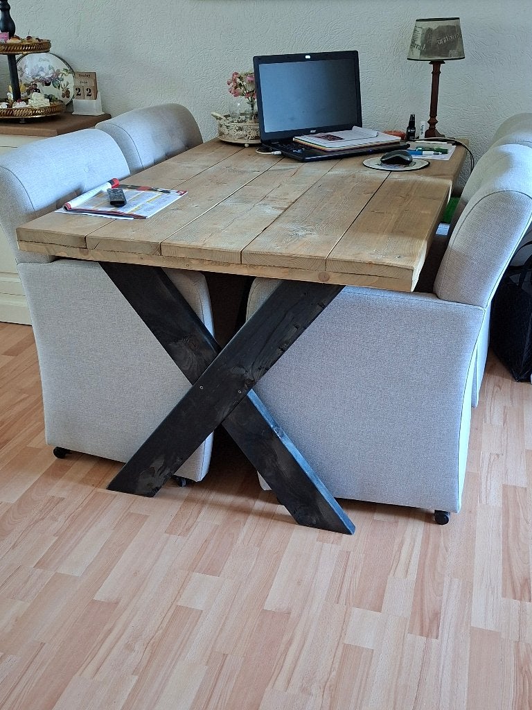 Eettafel, Ophalen, Gebruikt, 50 tot 100 cm, 150 tot 200 cm
