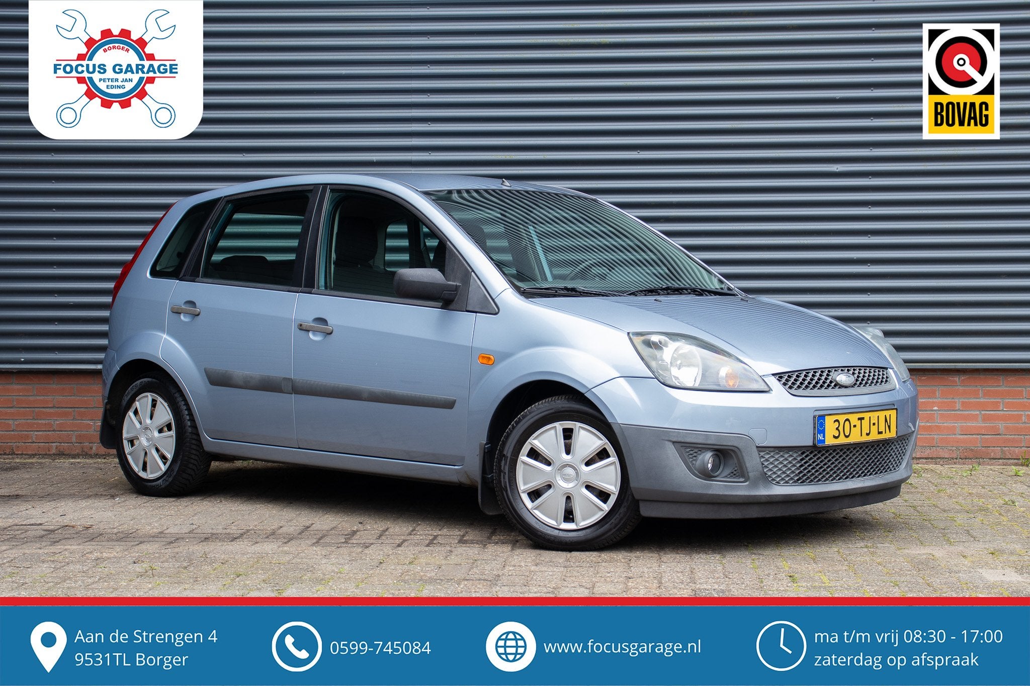 Ford Fiesta 1.30 1.3-8V Champion Airco, koppeling nieuw, 1299 cc, 4 cilinders, Blauw, Origineel Nederlands