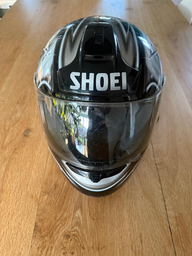 Shoei Integraalhelm - Zwart/Grijs Design, Ophalen of Verzenden, Tweedehands, Integraalhelm, Shoei