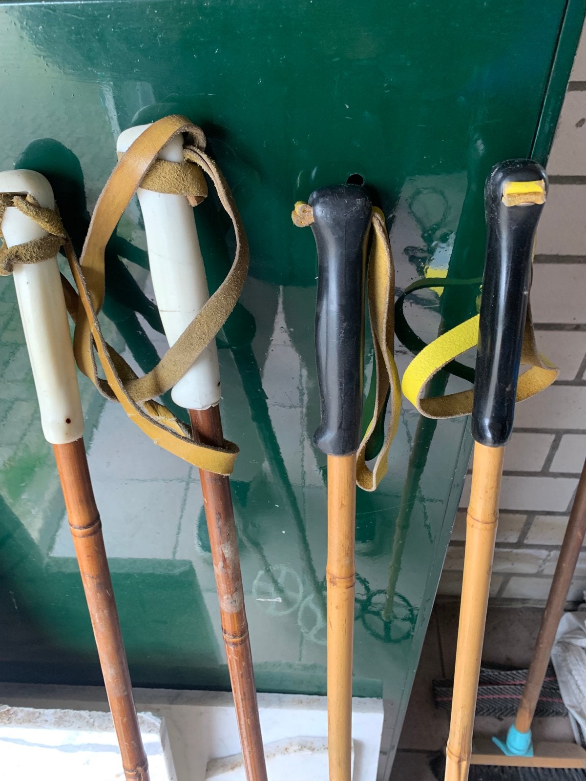 Vintage Järvinen ski stokken - 4 stuks, Overige merken, Gebruikt, Stokken, Ophalen of Verzenden
