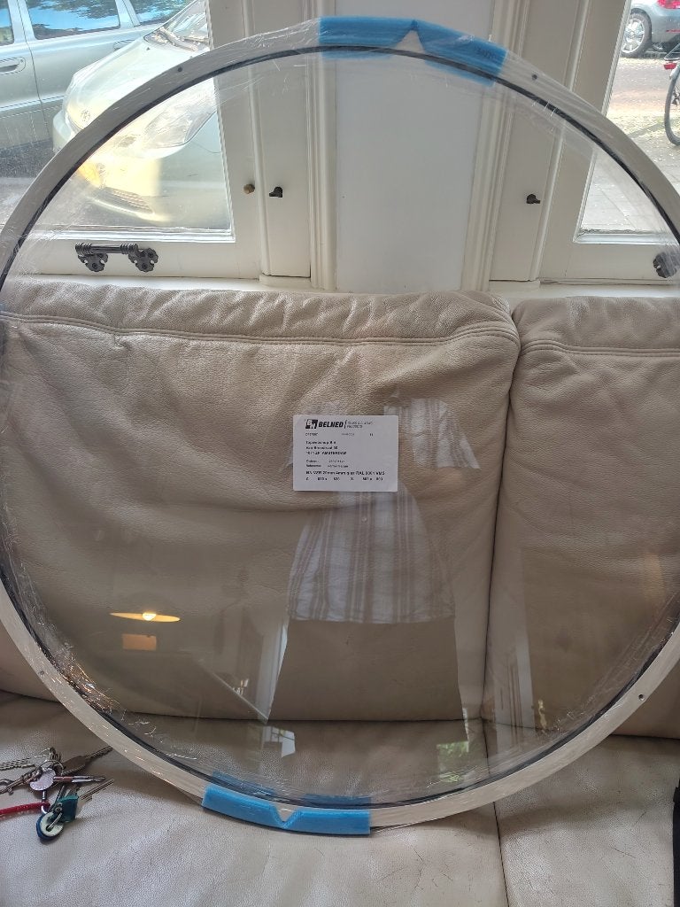voorzetraam rond, Doe-het-zelf en Verbouw, Glas en Ramen, Ophalen, Gevelraam of Ruit, Minder dan 80 cm, 80 tot 120 cm