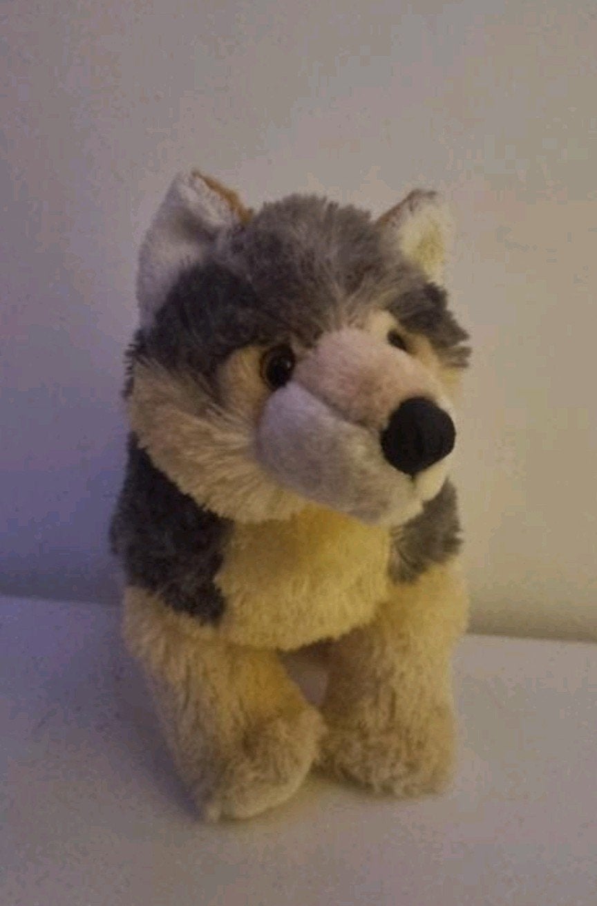 Pluche Wolf Knuffel, Ophalen of Verzenden, Zo goed als nieuw, Grijs, Overige typen