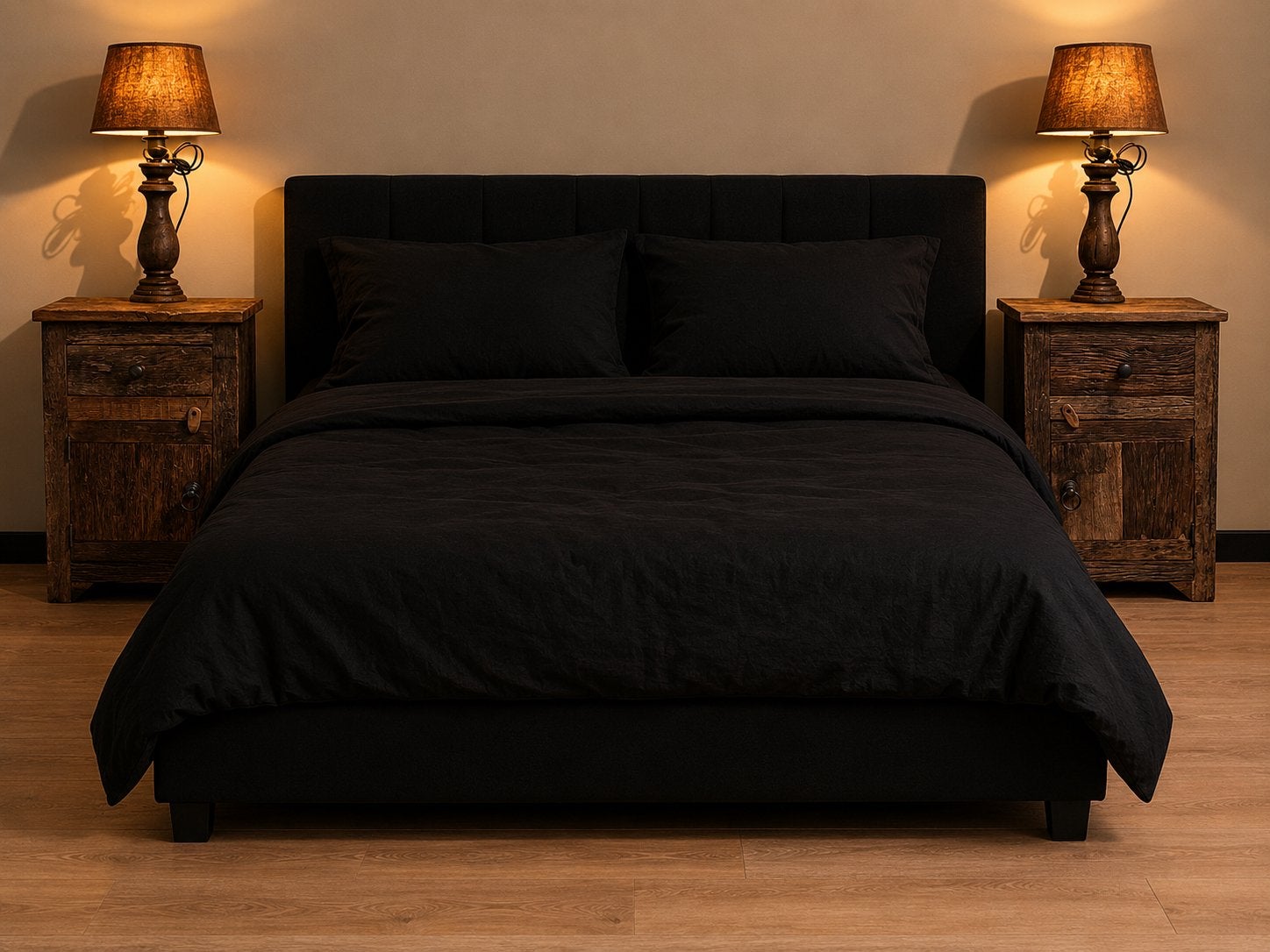 Set van 2 landelijke nachtkastjes, Ophalen, Nieuw, Minder dan 45 cm