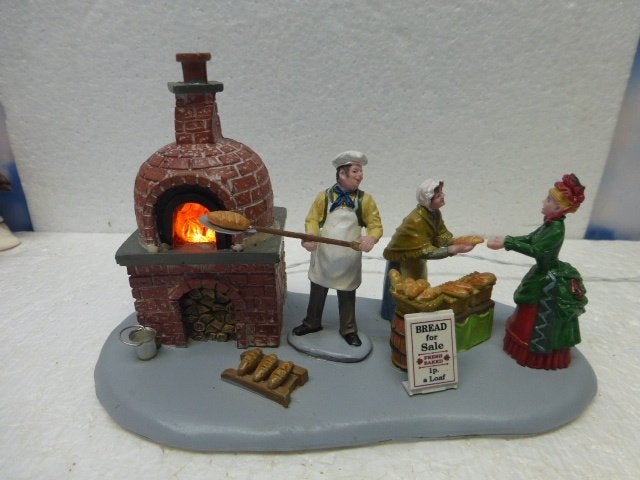 lemax Bread Bakers kerstdorp tafereel poppetjes kersthuisje, Diversen, Ophalen of Verzenden, Zo goed als nieuw