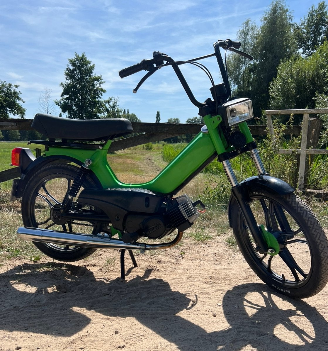 Mooie Tomos met geel kenteken, Fietsen en Brommers, Ophalen, Maximaal 45 km/u, 65 cc, Zo goed als nieuw