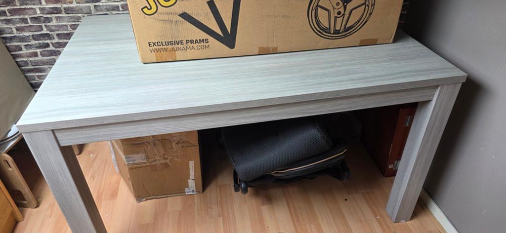 Eet tafel + bijpassende salontafel., Huis en Inrichting, Tafels | Eettafels, Ophalen, Gebruikt, 100 tot 150 cm, 50 tot 100 cm