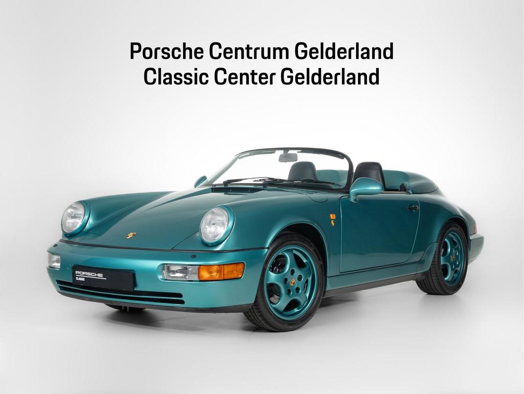 Porsche 911 964 Speedster | 1 of 7 in Wimbledon Green, Auto's, Oldtimers, Zwart, Bedrijf, 3600 cc, 2 stoelen