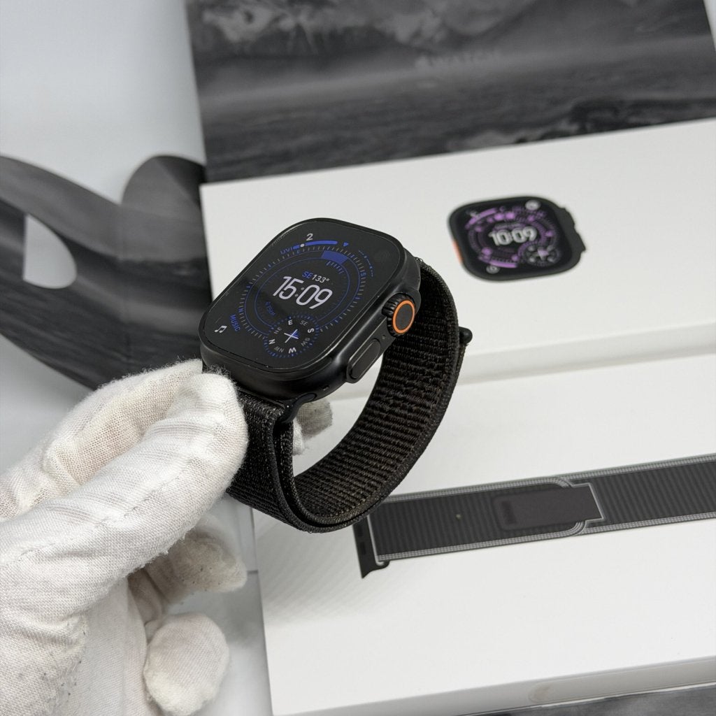 Apple Watch Ultra 3 zwart /98% batt /krasvrij /garantie, Apple, Zo goed als nieuw, Support@apple.com, Apple Park Way, Cupertino, California