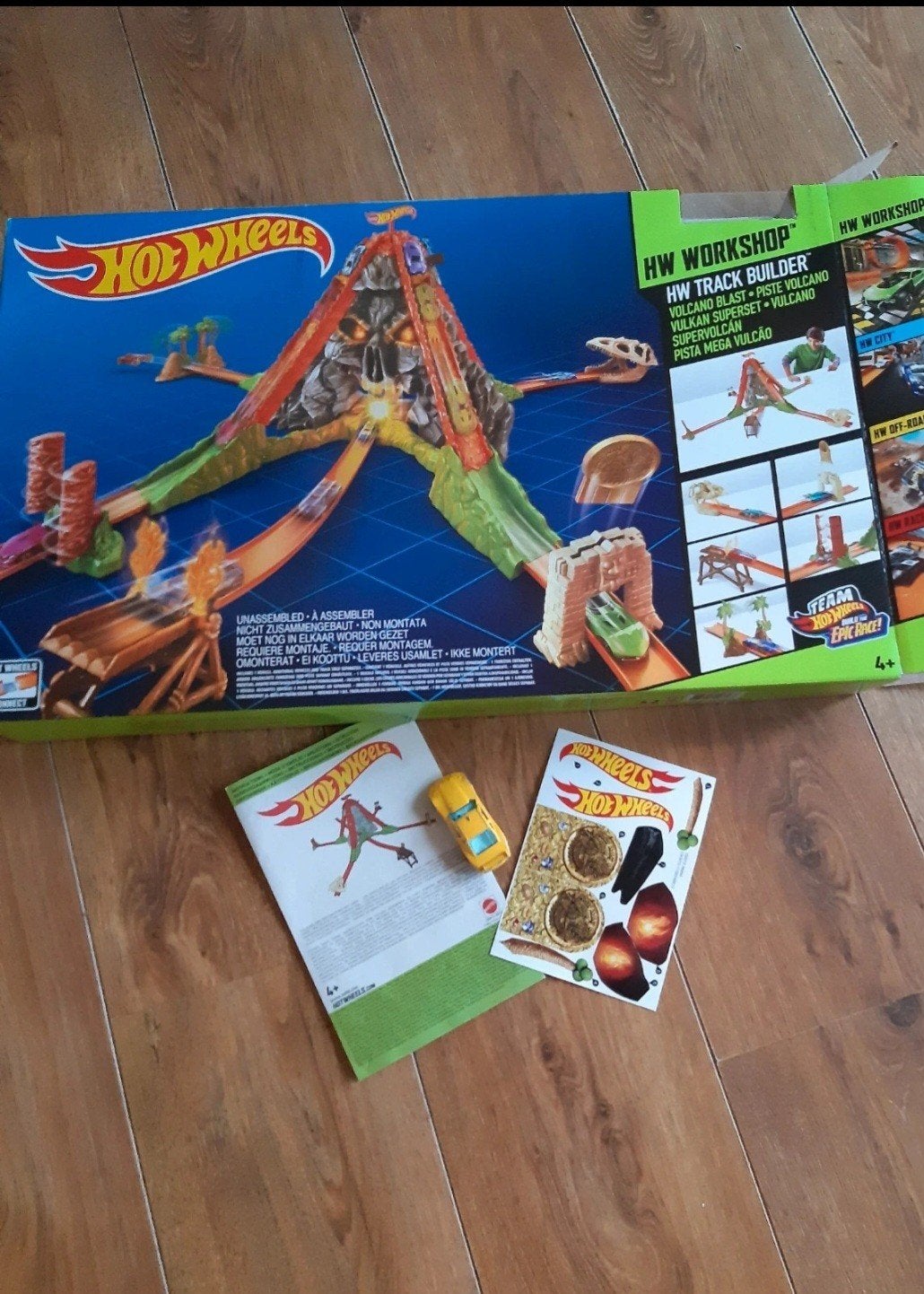 Hot Wheels Baanbouwer Vulkaan Explosie Baanset, Ophalen of Verzenden, Zo goed als nieuw