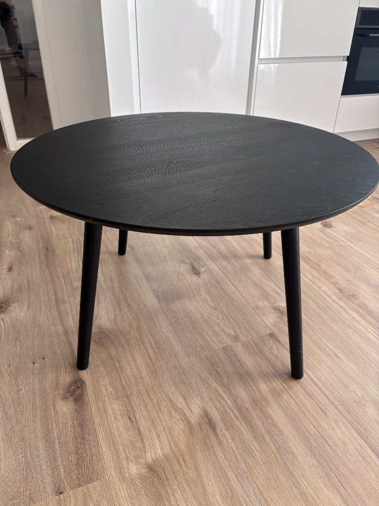 Salontafel zwart kwantum, Ophalen, Gebruikt, 50 tot 100 cm, Rond