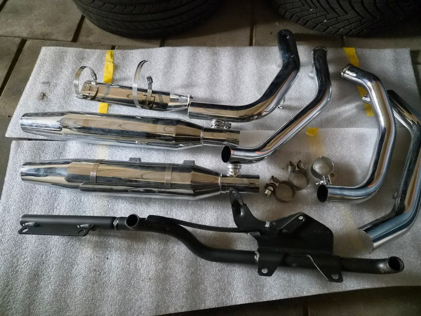 uitlaat compleet voor sportster 1200, Ophalen, Gebruikt