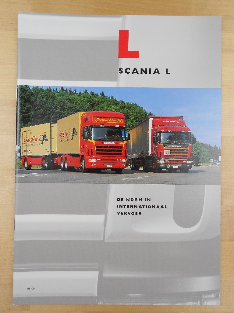 Scania 144L 124L 114L 94L Brochure 1998 – 144 124 114 94 L, Ophalen of Verzenden, Zo goed als nieuw, Overige merken, Scania
