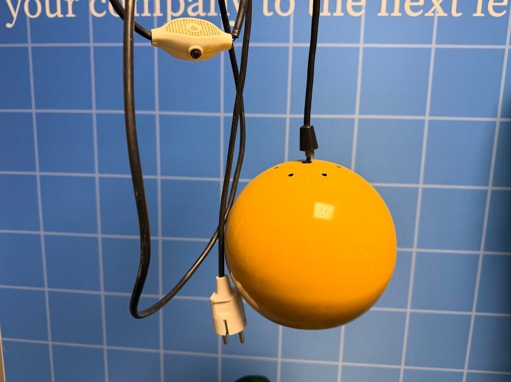 Retro lamp, Huis en Inrichting, Gebruikt, Metaal, Space Age, jaren 60 en 70, E27 (groot)