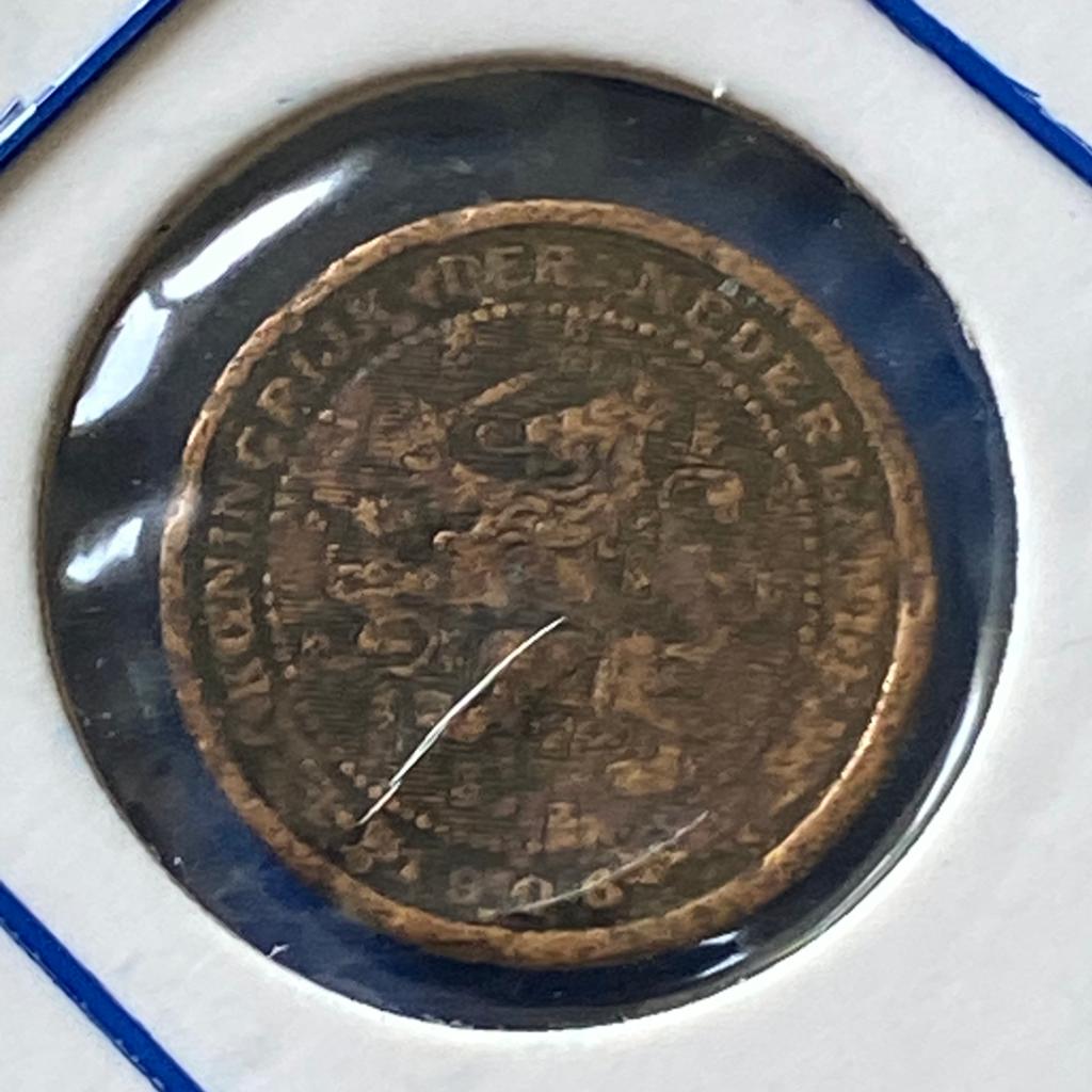 1/2 - 0,5 Cent uit 1906 van Wilhelmina, Verzenden, Koningin Wilhelmina, Overige waardes, Losse munt
