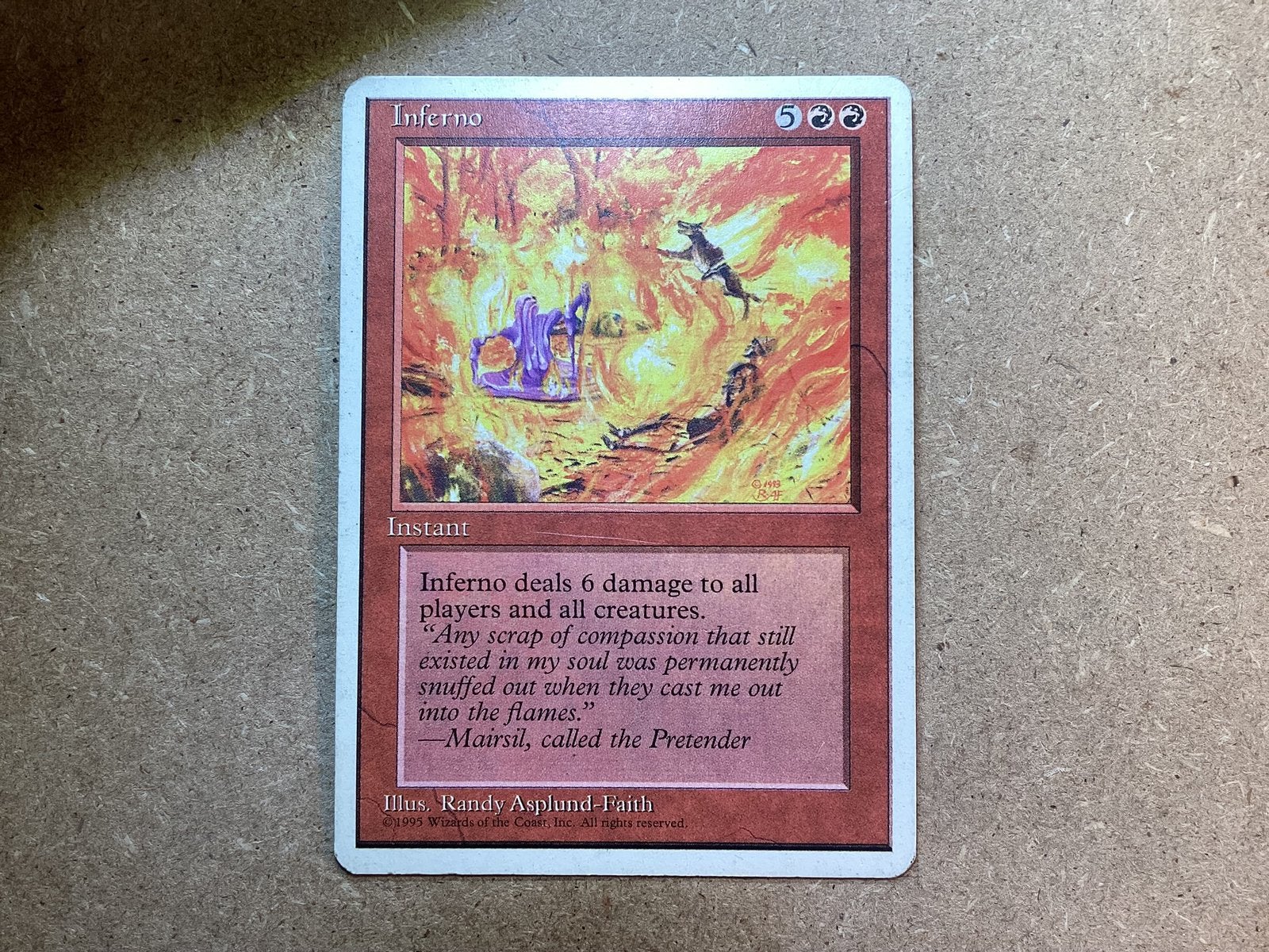 1x Inferno (Light Played), Ophalen of Verzenden, Gebruikt, Losse kaart