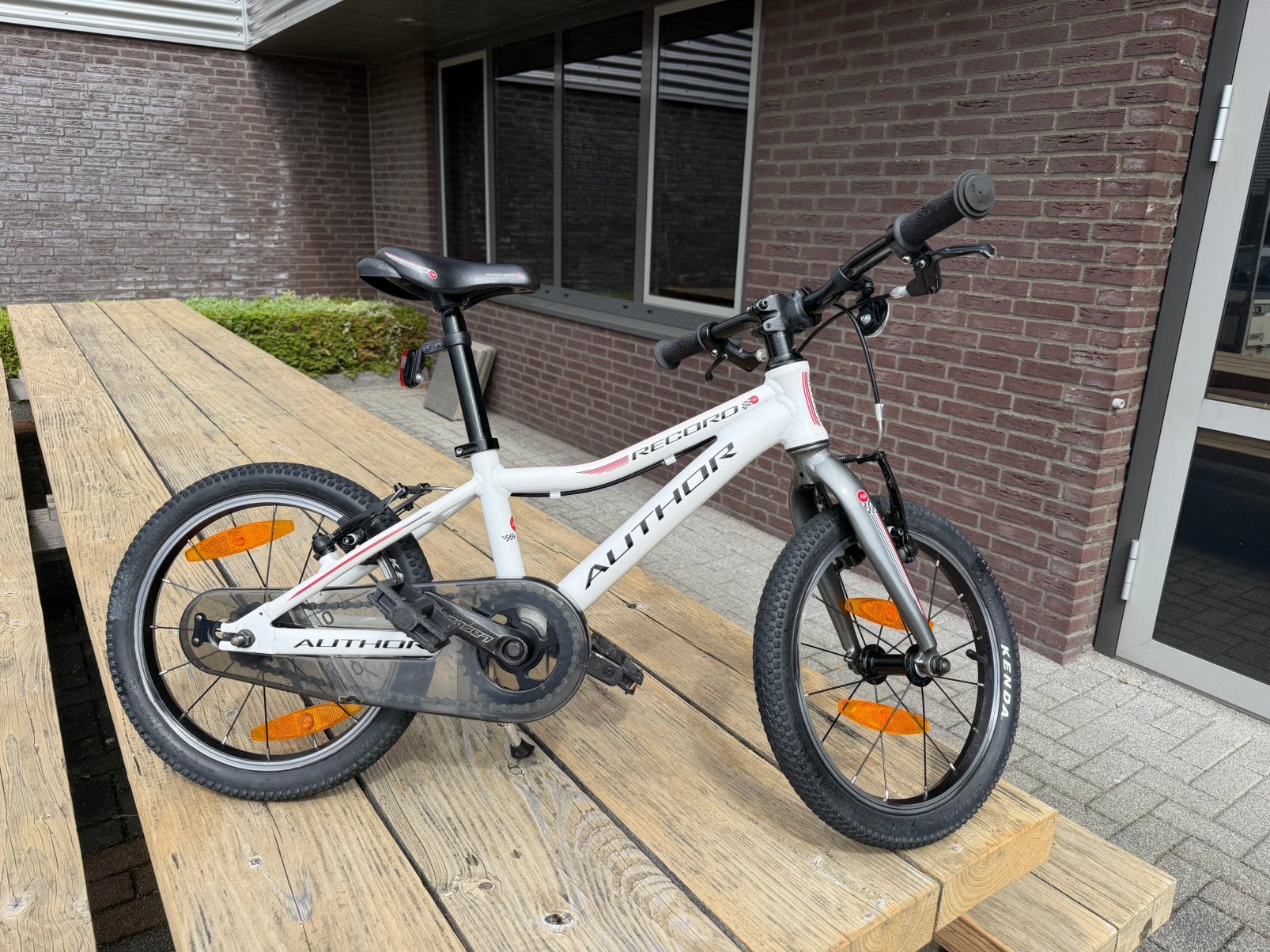 MTB kind 3-7-8 jaar , Author Record 16, Ophalen, Velgrem, Aluminium, Zo goed als nieuw