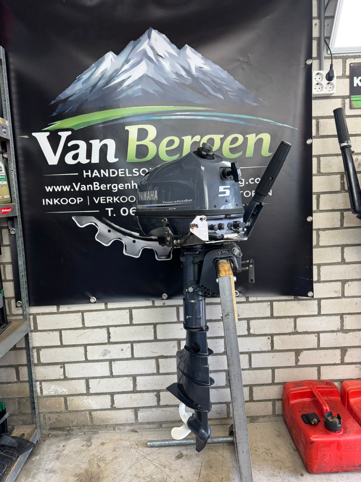 Yamaha 5 pk langstaart 4 takt buitenboordmotor, Ophalen, 5 tot 10 pk, Yamaha, Zo goed als nieuw