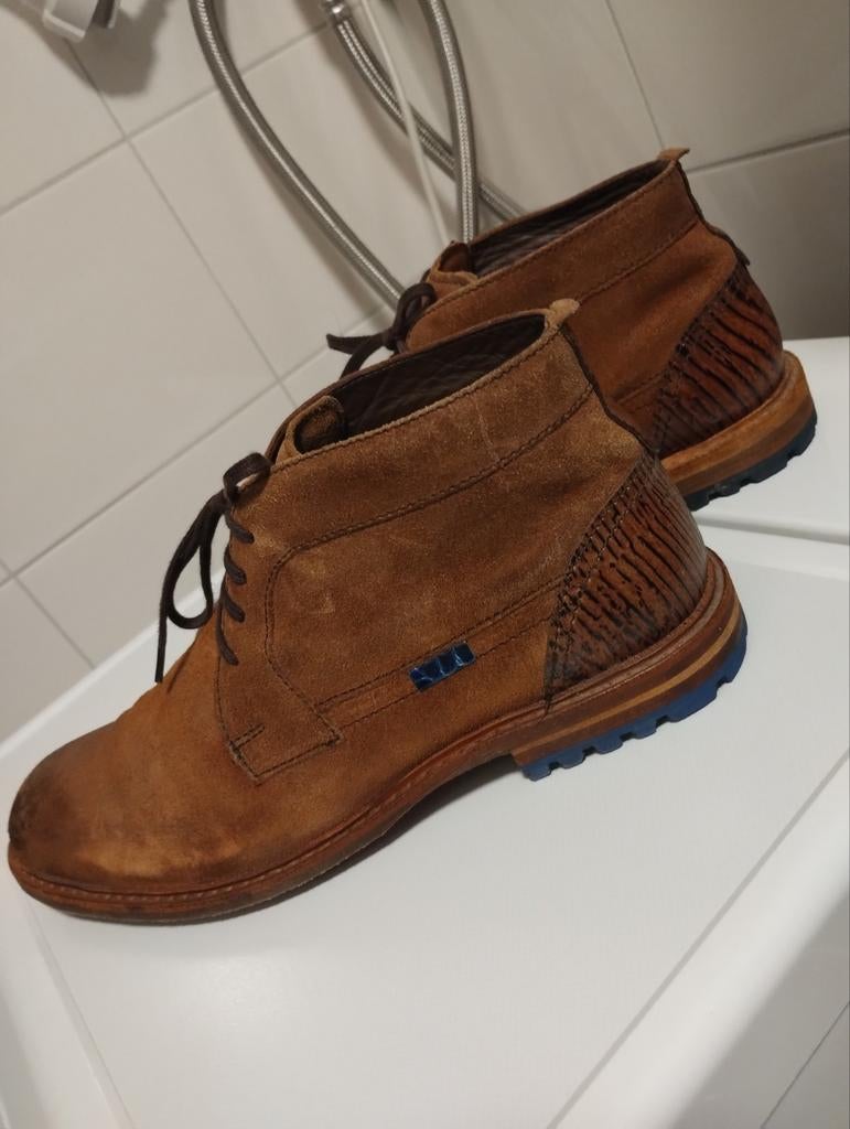 Floris van Bommel herenschoenen maat 41.5 breedtemaat H, Ophalen of Verzenden