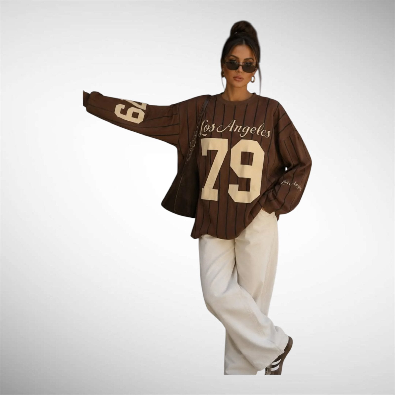 Los Angeles 79 sweater, Kleding | Dames, Ophalen of Verzenden, Nieuw, Maat 38/40 (M), Bruin