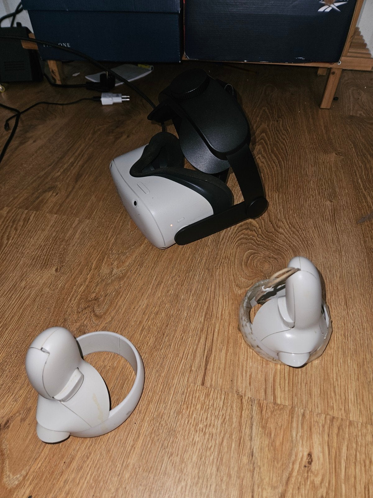 Meta Oculus Quest 2 Vr Headset (incl.5m lange oplaad kabel), Spelcomputers en Games, Virtual Reality, Ophalen, Gebruikt, VR-bril