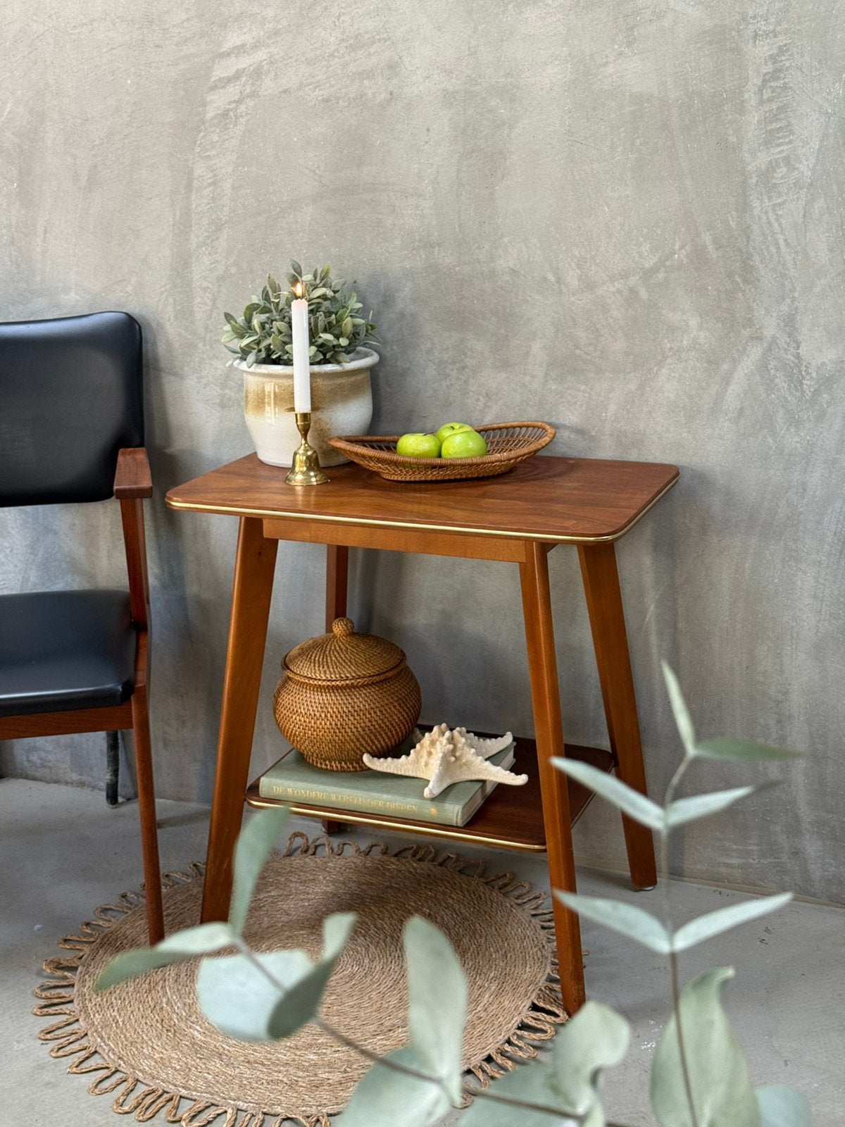 Vintage sidetable, Ophalen, Gebruikt, 100 tot 150 cm, Q