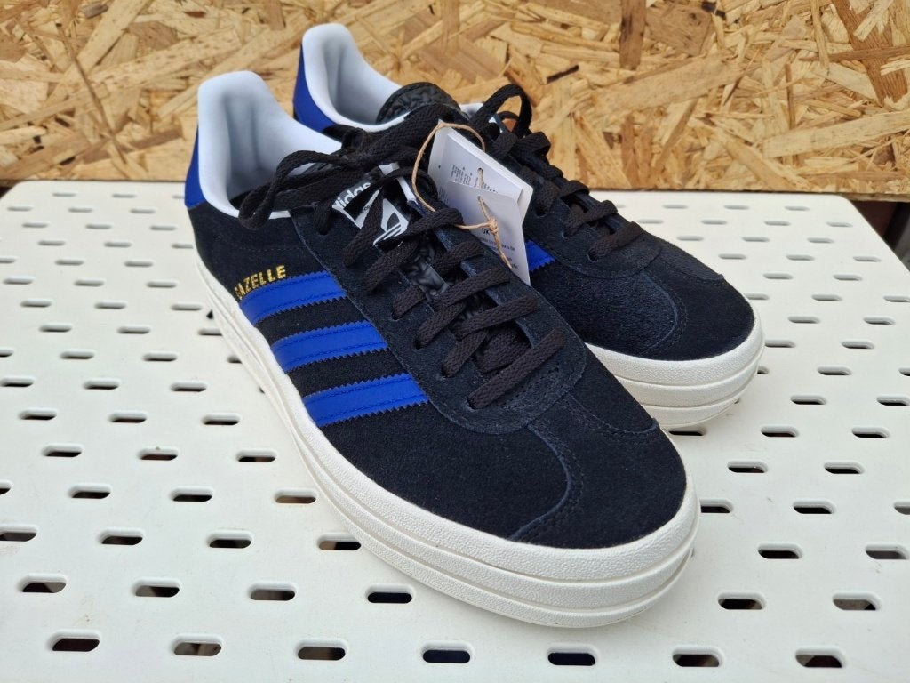 Adidas Gazelle Bold W zwart blauw sneakers, Ophalen of Verzenden, Nieuw, Zwart, Sneakers of Gympen