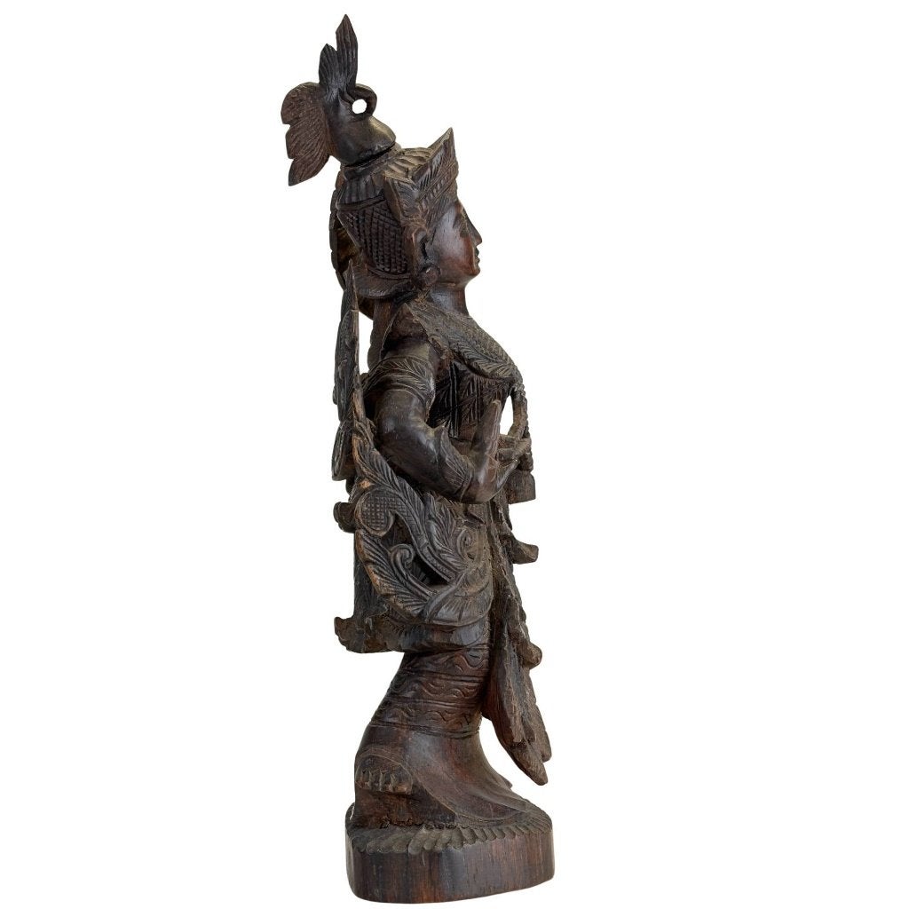 Kinnari – Birmaans teakhout – Mandalay, Overige herkomsten, Ophalen of Verzenden, Beeld, Hout
