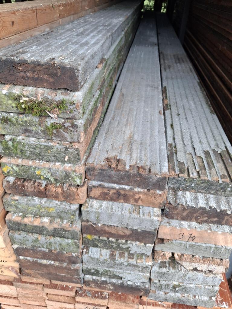 Hardhouten vlonderplanken 145x38mm 3,- per strekkende meter, Ophalen of Verzenden, Hout