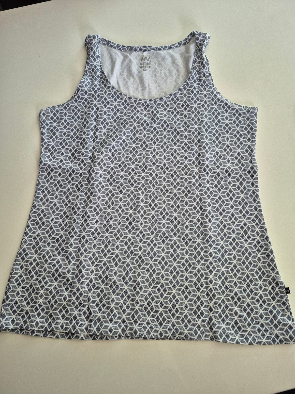 Human Nature top XL met blauwe print, Blauw, Maat 46/48 (XL) of groter, Ophalen of Verzenden, Zo goed als nieuw