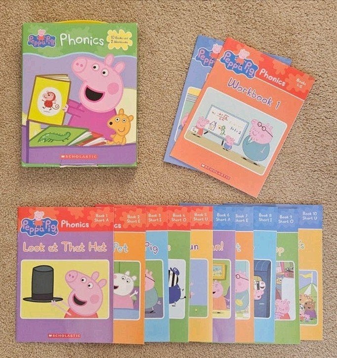 Peppa Pig Phonics Boekenset (American English), Ophalen of Verzenden, Gelezen