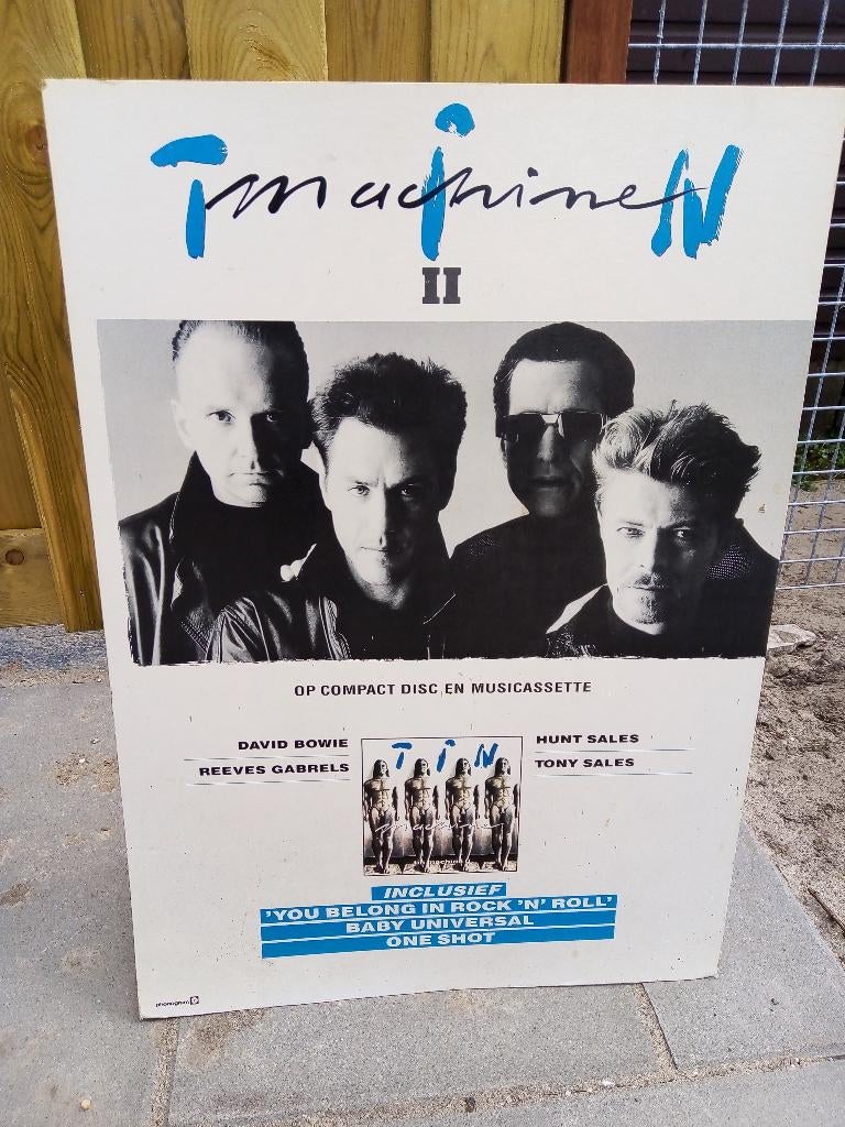 Tin machine/David Bowie in-store promo, Verzamelen, Posters, Ophalen, A1 t/m A3, Film en Tv, Rechthoekig Staand