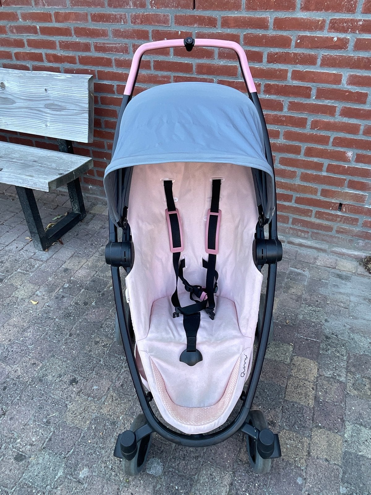 Quinny Zapp Flex Plus kinderwagen roze/grijs, Ophalen, Gebruikt, Kinderwagen, Quinny