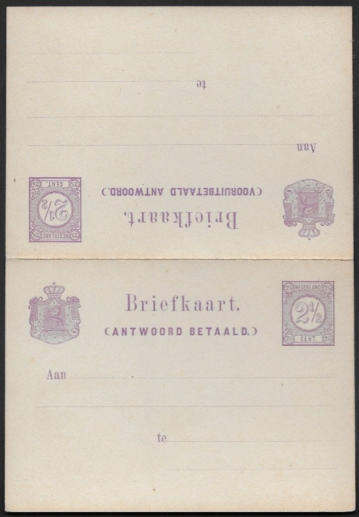 Briefkaart 15, 2½ + 2½ cent, Betaald Antwoord. Lees Info., Ophalen of Verzenden, Briefkaart