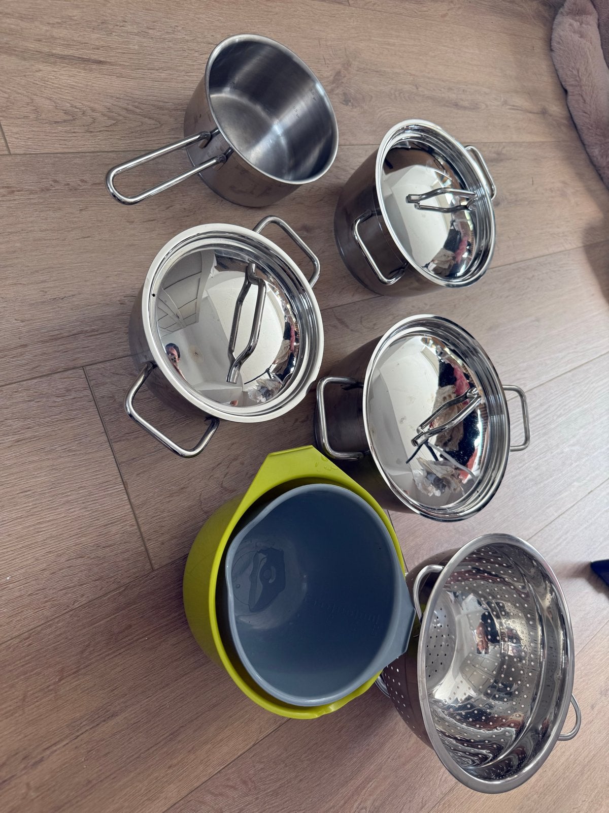 BK Pannenset, Huis en Inrichting, Gebruikt, Met deksel, BK, Pannenset