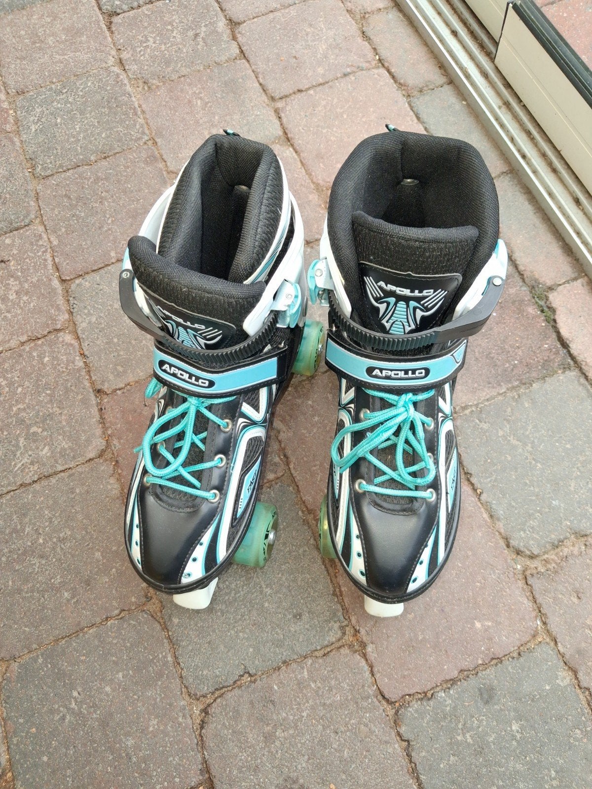 verstelbare Apollo rolschaatsen - Zwart/Blauw - Maat 39-42, Ophalen of Verzenden, Gebruikt, Kinderen