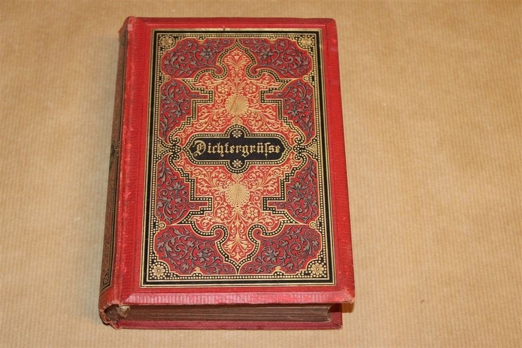 [Dichtergrüße 1890 — Duitse Poëzie Goethe Heine, Antiek en Kunst, Ophalen of Verzenden