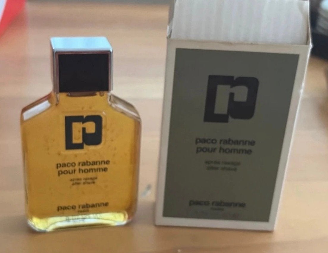 Vintage Paco Rabanne Pour Homme After Shave 75ml  (1980/90), Ophalen of Verzenden, Zo goed als nieuw